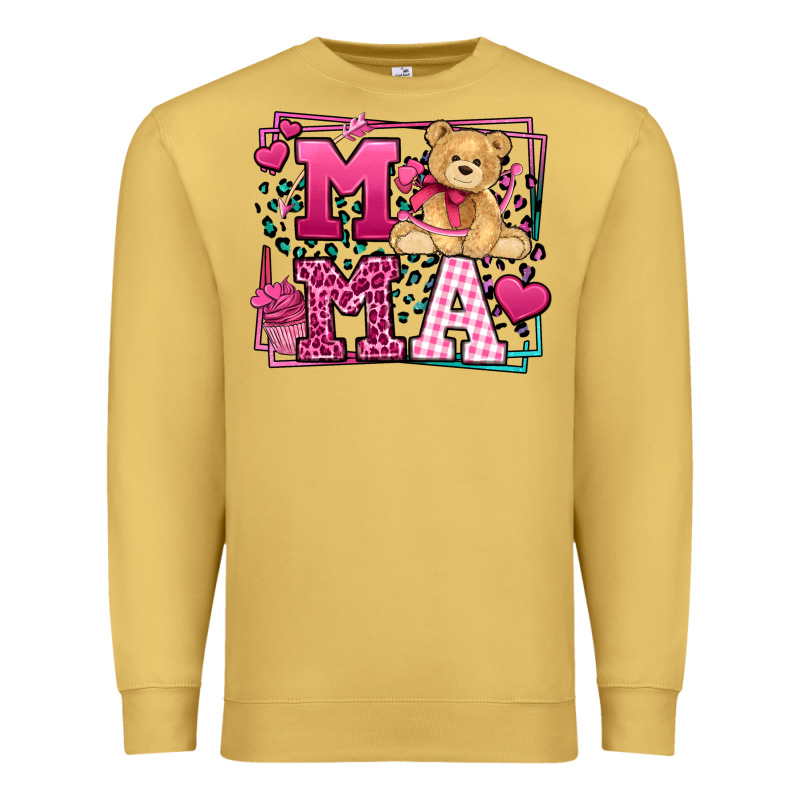 Western Valentines Day Mama Mother's Day Premium Sweatshirt by LillyAllenDesigns | Teevron