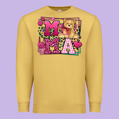 Western Valentines Day Mama Mother's Day Premium Sweatshirt Designed By Lillyallendesigns
