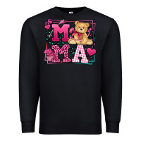 Black Western Valentines Day Mama Mother's Day Premium Sweatshirt - LillyAllenDesigns