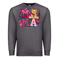Charcoal Heather Western Valentines Day Mama Mother's Day Premium Sweatshirt - LillyAllenDesigns