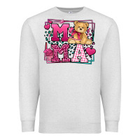 Oatmeal Heather Western Valentines Day Mama Mother's Day Premium Sweatshirt - LillyAllenDesigns