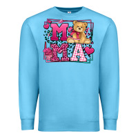 Ocean Blue Western Valentines Day Mama Mother's Day Premium Sweatshirt - LillyAllenDesigns