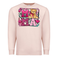 Pale Pink Western Valentines Day Mama Mother's Day Premium Sweatshirt - LillyAllenDesigns