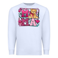 White Western Valentines Day Mama Mother's Day Premium Sweatshirt - LillyAllenDesigns