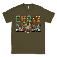 Army Green show mom brown calf Classic Tee - BarkalooDesign