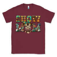 Burgundy show mom brown calf Classic Tee - BarkalooDesign