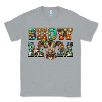 Heather Grey show mom brown calf Classic Tee - BarkalooDesign