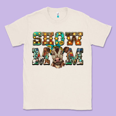 Show Mom Brown Calf Classic Tee Designed By Barkaloodesign