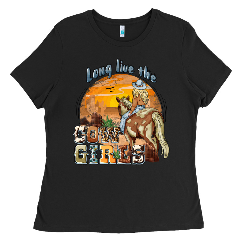 Long Live The Cowgirls Ladies Tee by NancyCooperArtShop | Teevron