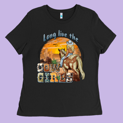 Long Live The Cowgirls Ladies Tee Designed By Nancycooperartshop