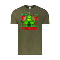 Vintage Olive Fuck Them Kids Grinch Vintage Tee - Bettercallsaul