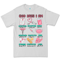 Dove Grey god says i am nurse Premium Tee - MaliasSmallBusiness