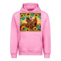 Fuchsia Pink cowgirl Urban Hoodie - Artiststas