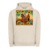 Pigment French Oak cowgirl Urban Hoodie - Artiststas