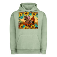 Pigment Oil Green cowgirl Urban Hoodie - Artiststas