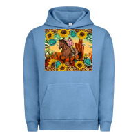 Pigment Pebble Blue cowgirl Urban Hoodie - Artiststas