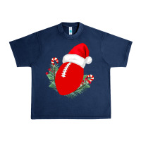 Navy Christmas Football Urban Heavy Tee - Bettercallsaul