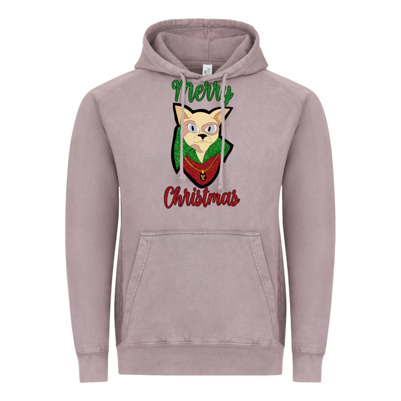 Merry Christmas Cat Vintage Hoodie by Bettercallsaul | Teevron