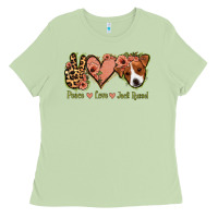 Matcha Peace Love Jack Russel Ladies Tee - Jasminsmagicworld