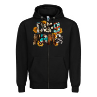 Black Dog Mama Mother's Day Zipper Hoodie - FaDigitalArtStudio