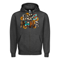 Charcoal Heather Dog Mama Mother's Day Zipper Hoodie - FaDigitalArtStudio