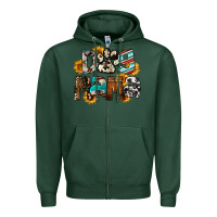 Sports Green Dog Mama Mother's Day Zipper Hoodie - FaDigitalArtStudio