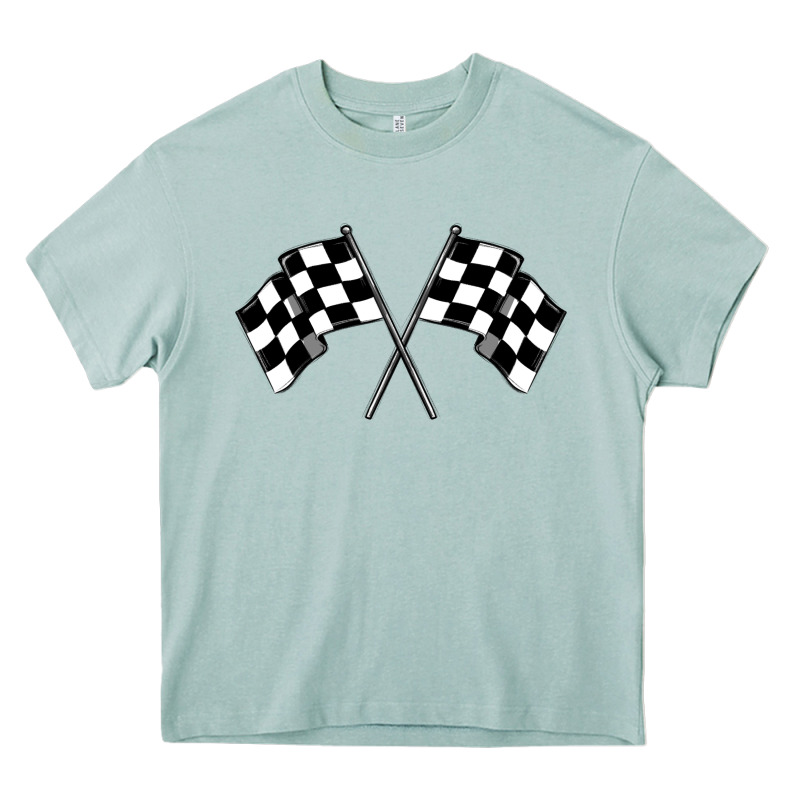 Race Flag Heavy Core Tee by MaliasSmallBusiness | Teevron