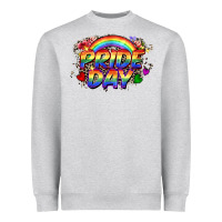 Heather Grey Pride day Heavyweight Sweatshirt - CowGirlArtShop