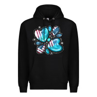 Black American gemstone Premium Hoodie - FaDigitalArtStudio