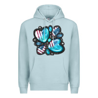 Blue Mist American gemstone Premium Hoodie - FaDigitalArtStudio