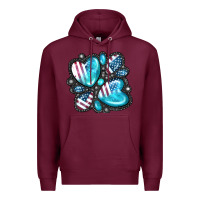 Burgundy American gemstone Premium Hoodie - FaDigitalArtStudio
