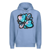 Colony Blue American gemstone Premium Hoodie - FaDigitalArtStudio