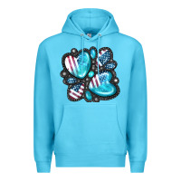 Ocean Blue American gemstone Premium Hoodie - FaDigitalArtStudio