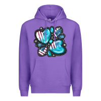 Purple American gemstone Premium Hoodie - FaDigitalArtStudio