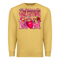 Antique Gold My Favorite Valentine Calls Me Premium Sweatshirt - CowhideDigitalArt