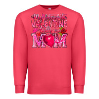 Cardinal My Favorite Valentine Calls Me Premium Sweatshirt - CowhideDigitalArt
