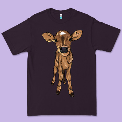Baby Cow Premium Tee Designed By Nancycooperartshop