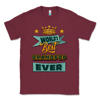 Burgundy world's best grandpop ever Classic Tee - Jasminsmagicworld