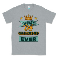 Heather Grey world's best grandpop ever Classic Tee - Jasminsmagicworld