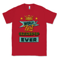 Red world's best grandpop ever Classic Tee - Jasminsmagicworld