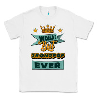 White world's best grandpop ever Classic Tee - Jasminsmagicworld