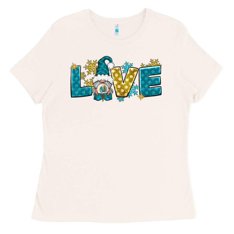 Love Winter Gnome Ladies Tee by NancyCooperArtShop | Teevron
