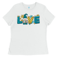 White love winter gnome Ladies Tee - NancyCooperArtShop