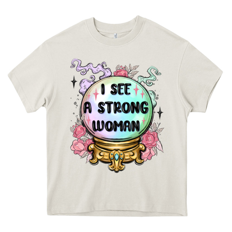 I See A Strong Woman Heavy Core Tee by MaliasSmallBusiness | Teevron