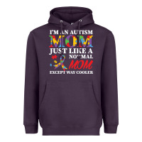 Plum LIL Autism Mom Heavyweight Hoodie - CowhideDigitalArt