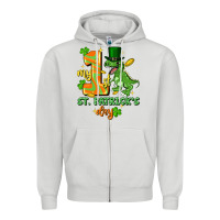 Dove Grey my first st. patricks day Zipper Hoodie - FaDigitalArtStudio