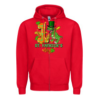 Red my first st. patricks day Zipper Hoodie - FaDigitalArtStudio