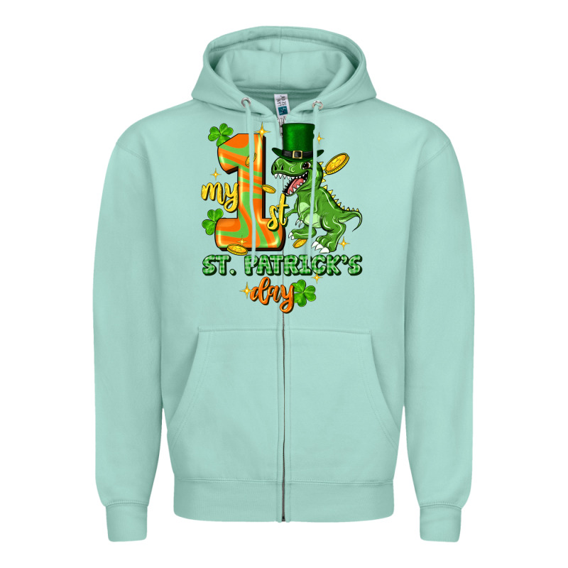 My First St. Patricks Day Zipper Hoodie by FaDigitalArtStudio | Teevron