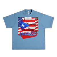 Pebble Blue Puerto Rico Baseball Urban Heavy Tee - Bettercallsaul