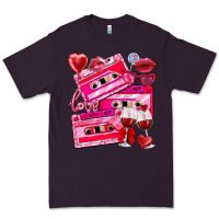 Plum valentines day cassette Premium Tee - NancyCooperArtShop
